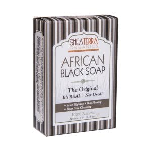 Authentic African black soap