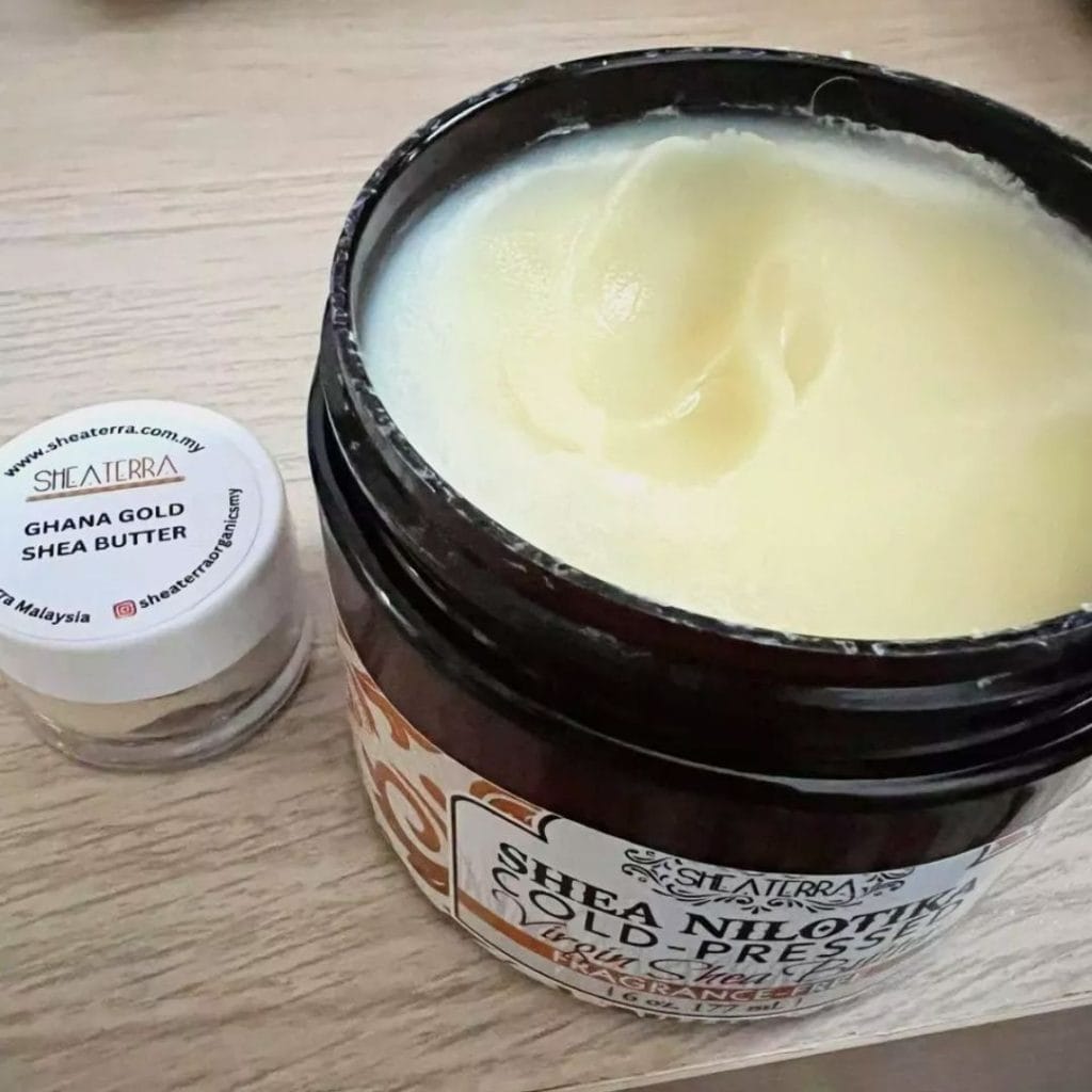 An Opened Jar of Nilotika Shea Butter